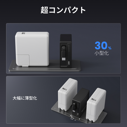 Gitryin 3C対応 65W 高速伸縮式充電器