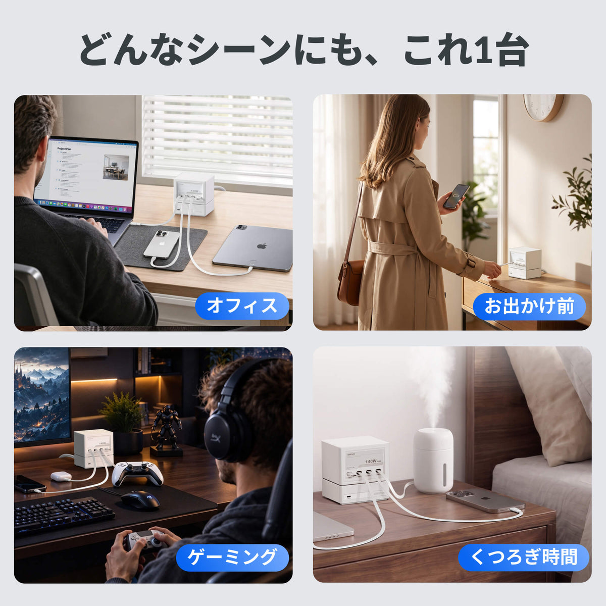 Gitryin 140W Nexus 充電ステーション