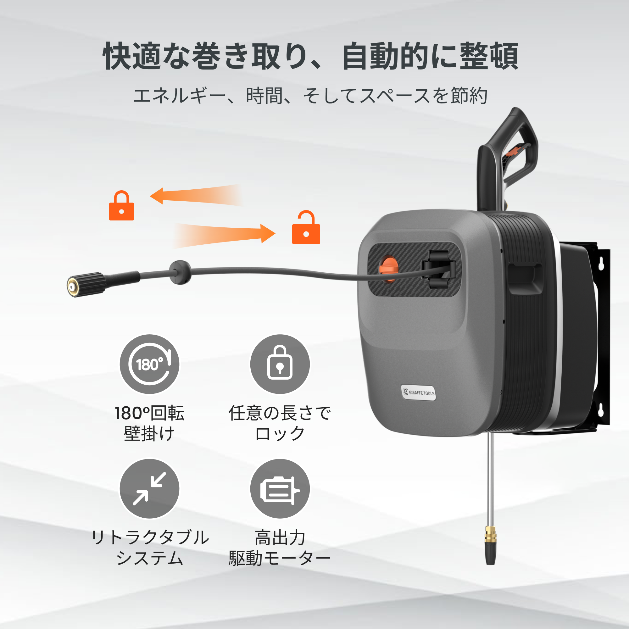 【新品】高圧洗浄機 キャスター付きポータブル洗浄機 グリーン 新品】高圧洗浄機 キャスター付きポータブル洗浄機 グリーン