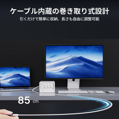 Gitryin デスクトップ充電ステーション 12-in-1 (65W単ポート)