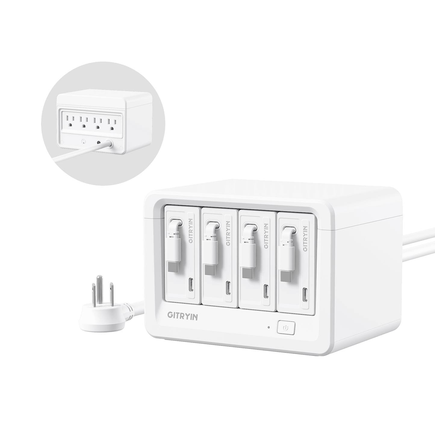 Gitryin デスクトップ充電ステーション 12-in-1 (65W単ポート)