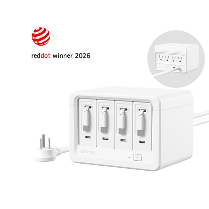 Gitryin デスクトップ充電ステーション 12-in-1 (40W単ポート)