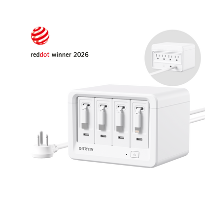 Gitryin デスクトップ充電ステーション 12-in-1 (40W単ポート)