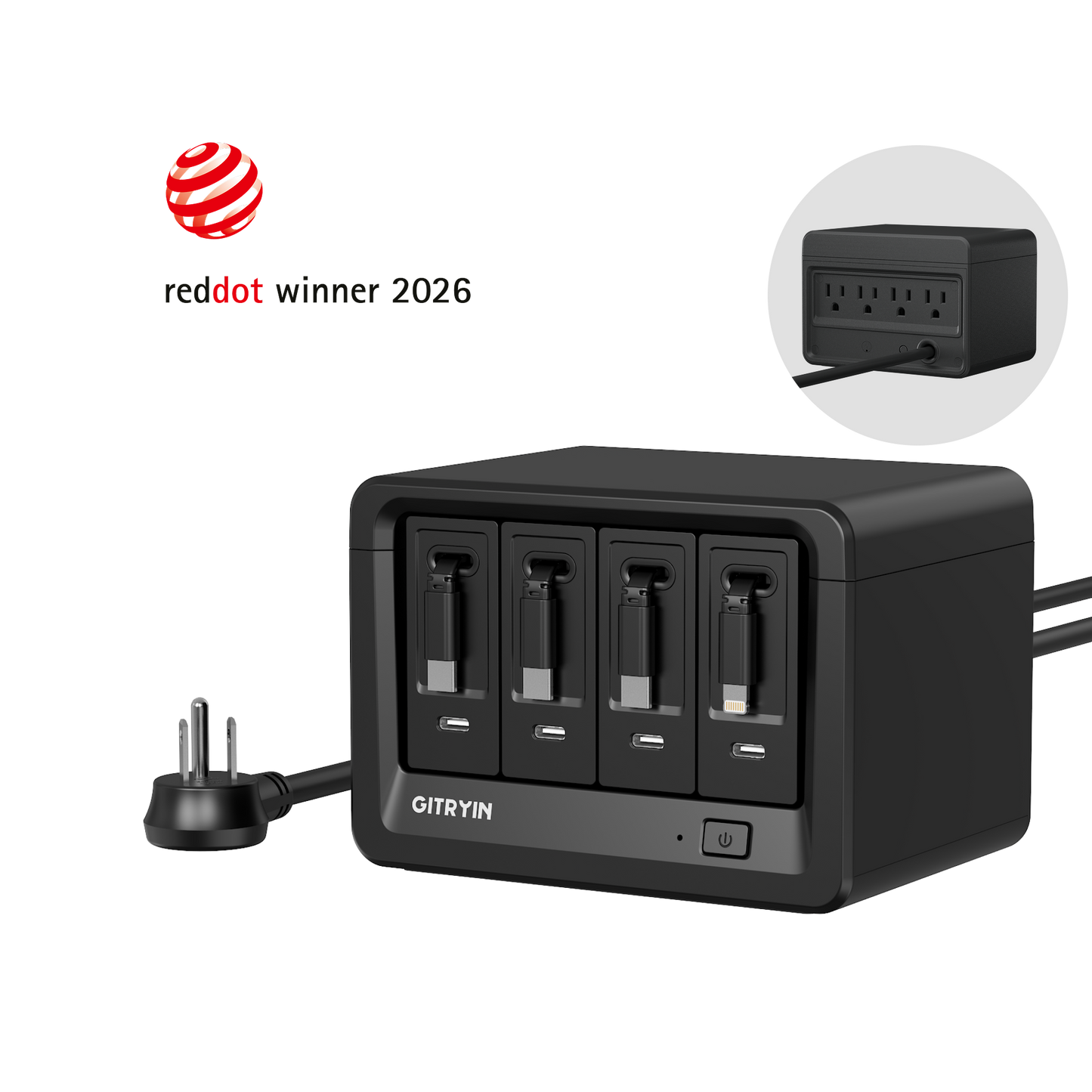Gitryin デスクトップ充電ステーション 12-in-1 (40W単ポート)