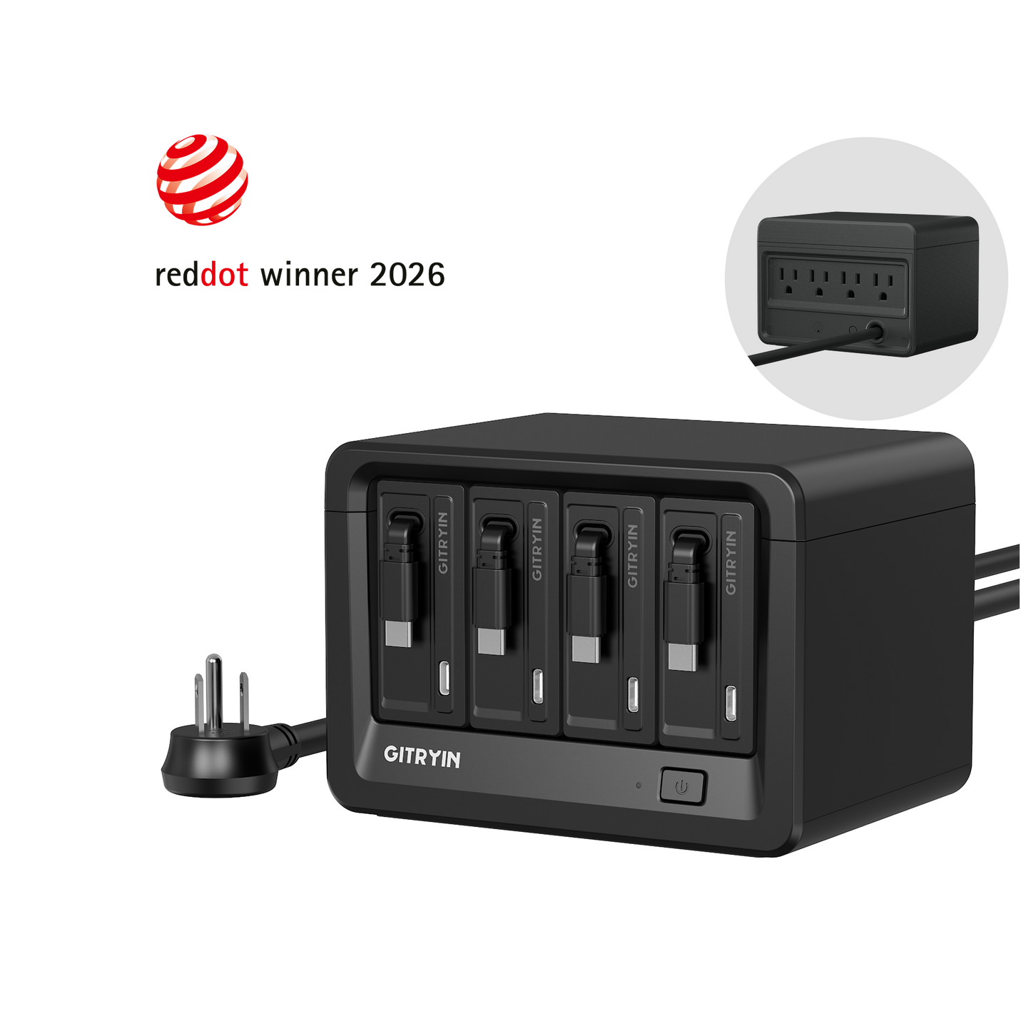 Gitryin デスクトップ充電ステーション 12-in-1 (65W単ポート)