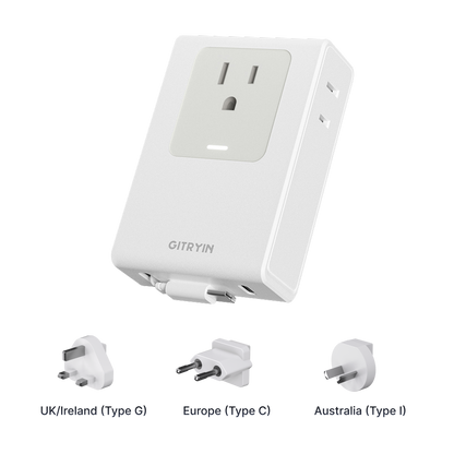 Gitryin 5-in-1 伸縮式トラベル充電器
